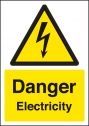 Danger electricity sign (A4)