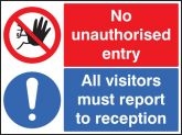 No Entry/Report To Reception