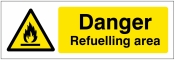 Danger refuelling area Sign