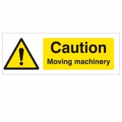 Caution Moving Machinery Sign