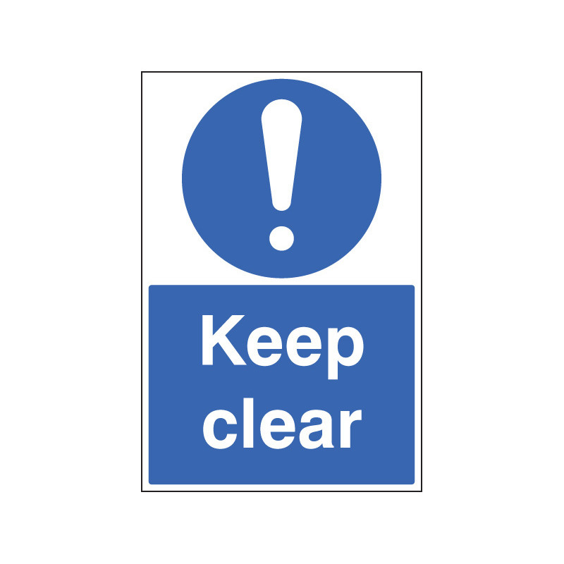 Keep clear floor graphic 400x600mm (58817) : Safety Signs - Security ...