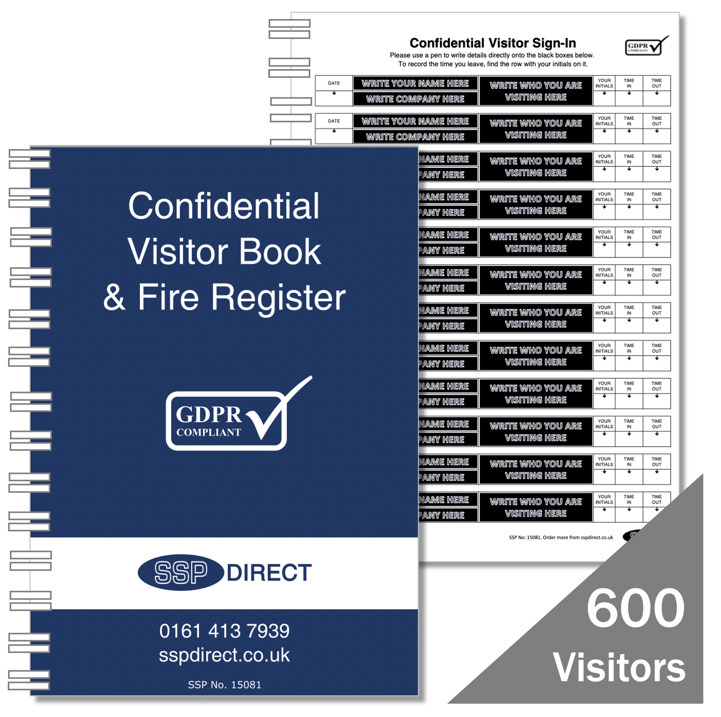 GDPR Confidential Visitor Book