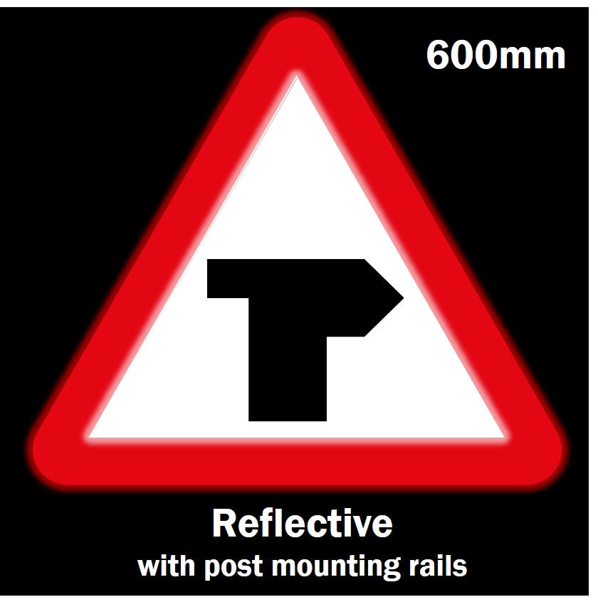 T Junction Ahead Sign Reflective Road Signs Ssp